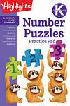 Highlights Kindergarten Number Puzzles Practice Pad