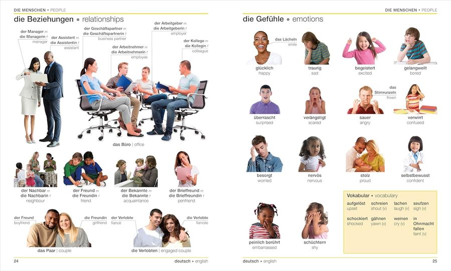 German-English Bilingual Visual Dictionary with Free Audio App