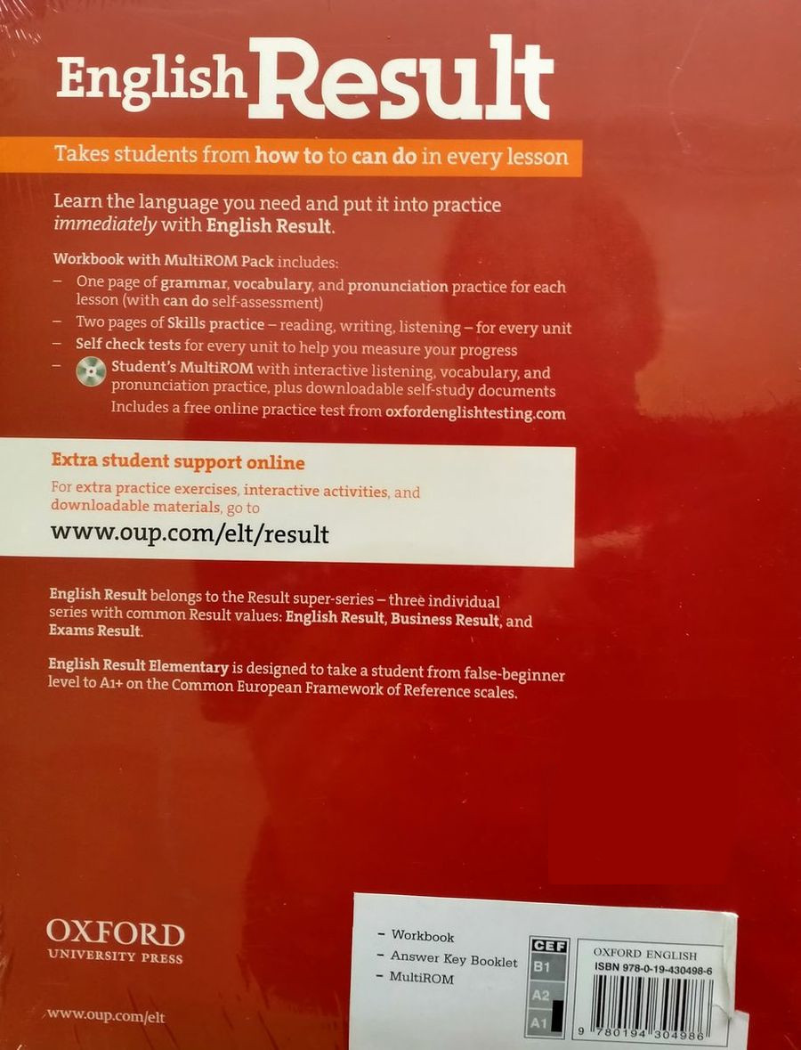 English Result Elementary Workbook with Answers