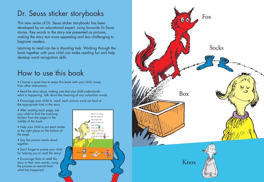 Fox in Socks A Sticker Reading Book