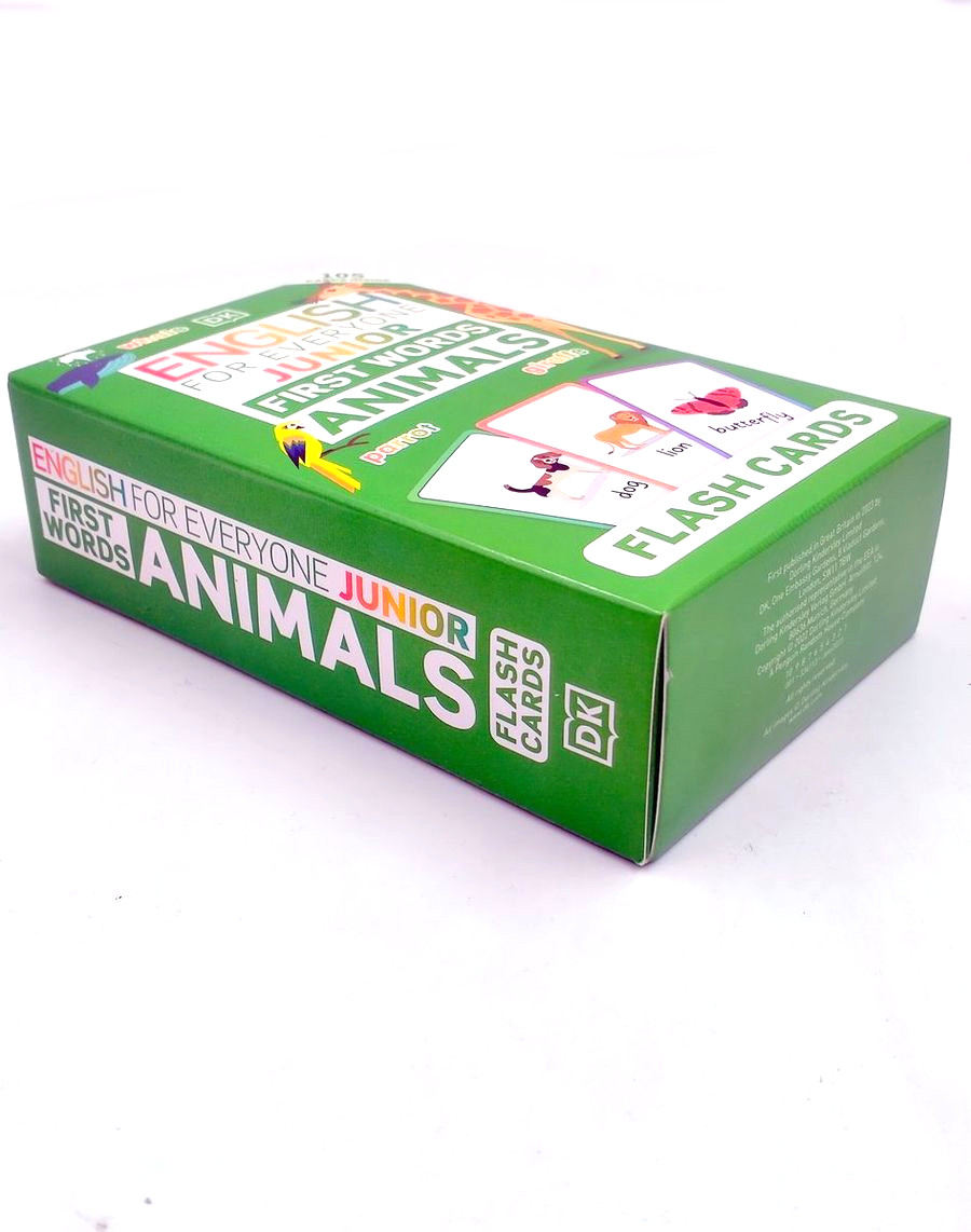 English for Everyone Junior First Words Animals Flash Cards