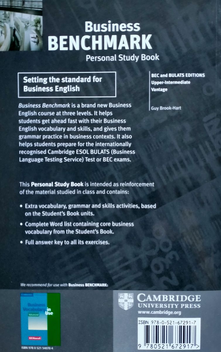 Business Benchmark Upper-Intermediate BEC Personal Study Book