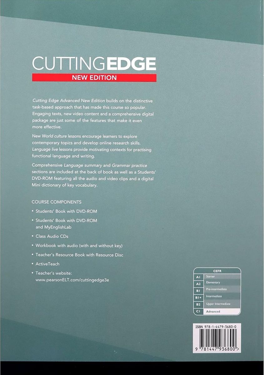 Cutting Edge 3rd Edition: Advanced Student's Book with DVD