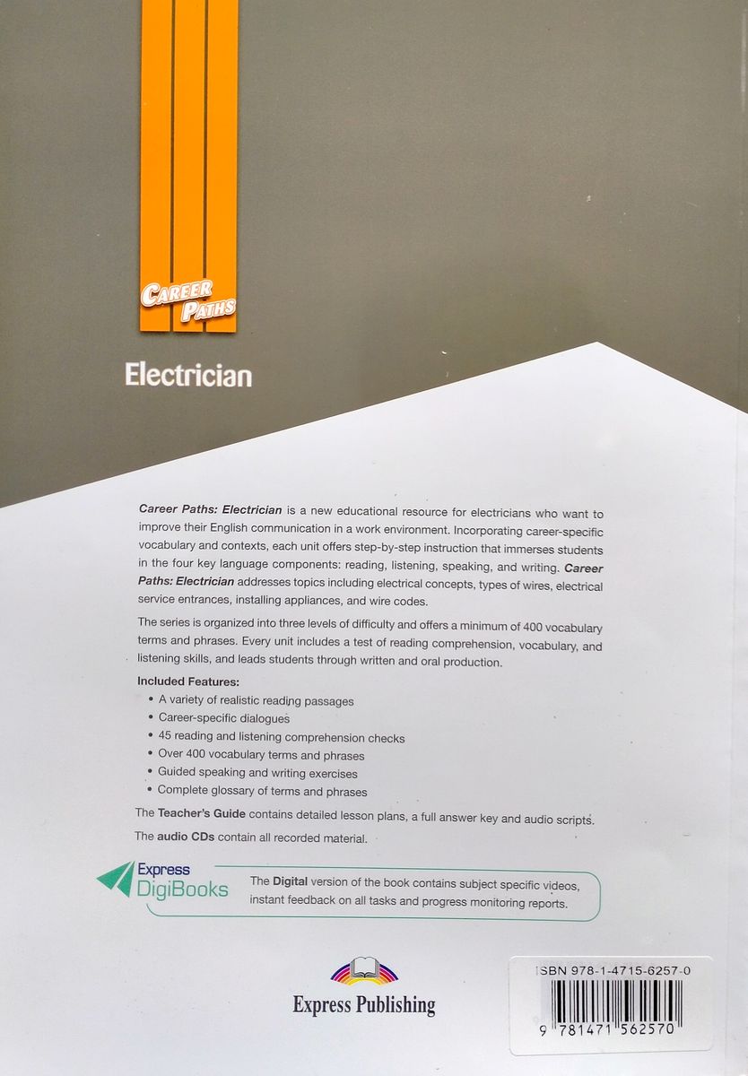 Career Paths Electrician Teacher's Guide, Student's Book with Digibook and Online Audio