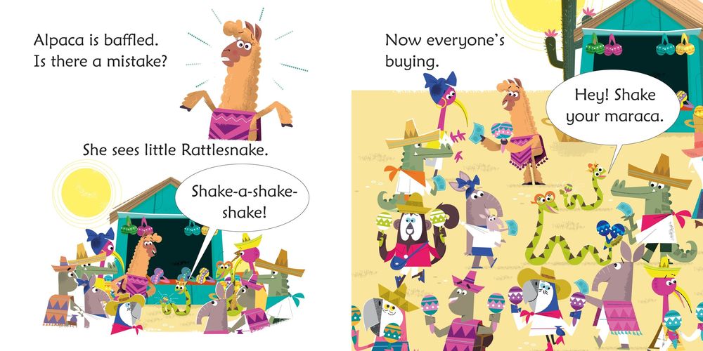 Usborne Phonics Readers Alpaca's Maracas