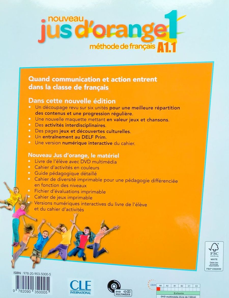 Nouveau Jus d'orange 1 A1.1 Livre de l'eleve + DVD-ROM