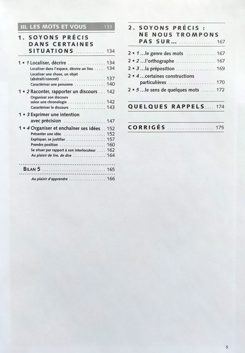 Vocabulaire explique du francais Niveau Intermediaire Exercices