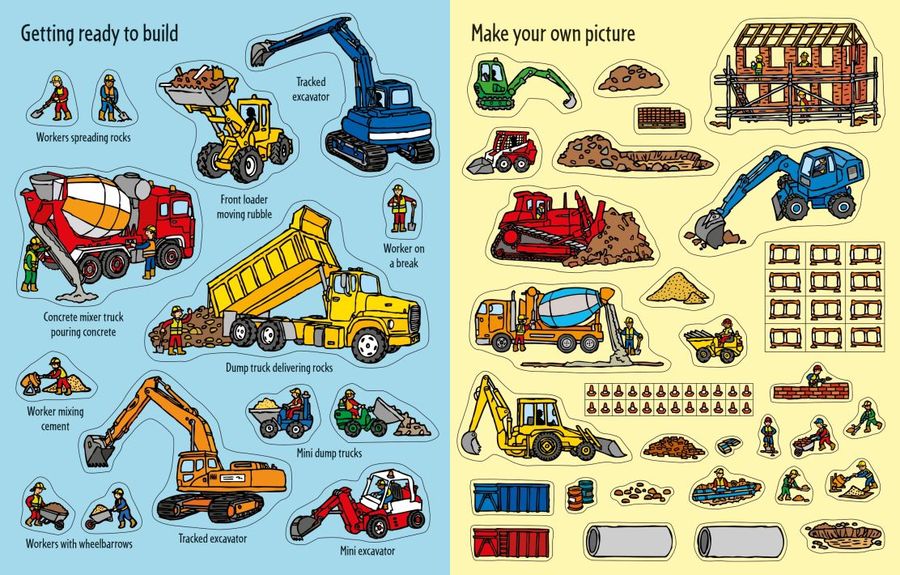 Usborne First Sticker Book Big Machines