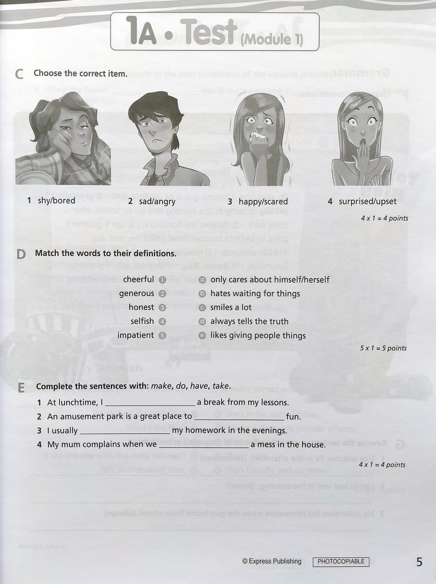 Right On! 2 Test Booklet