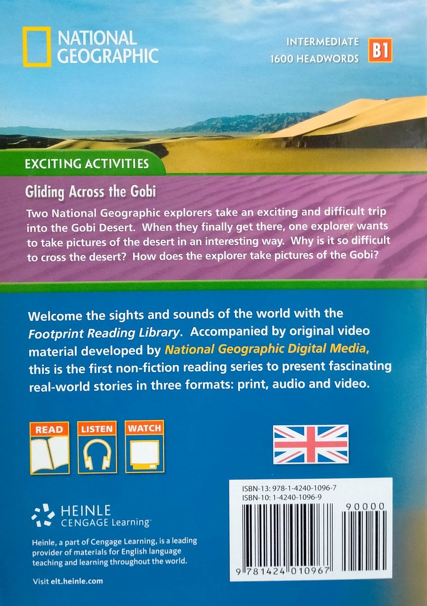 Footprint Reading Library 1600 Headwords Gliding Across the Gobi with Multi-ROM (B1)