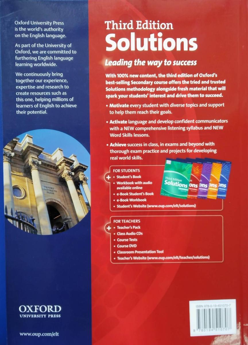 Solutions (3rd edition)  Pre-Intermediate Student's Book and Online Practice