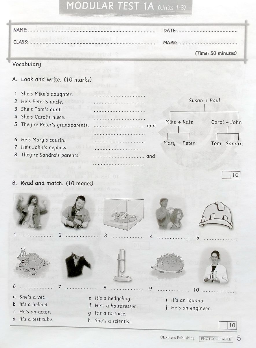 Welcome 3 Test Booklet