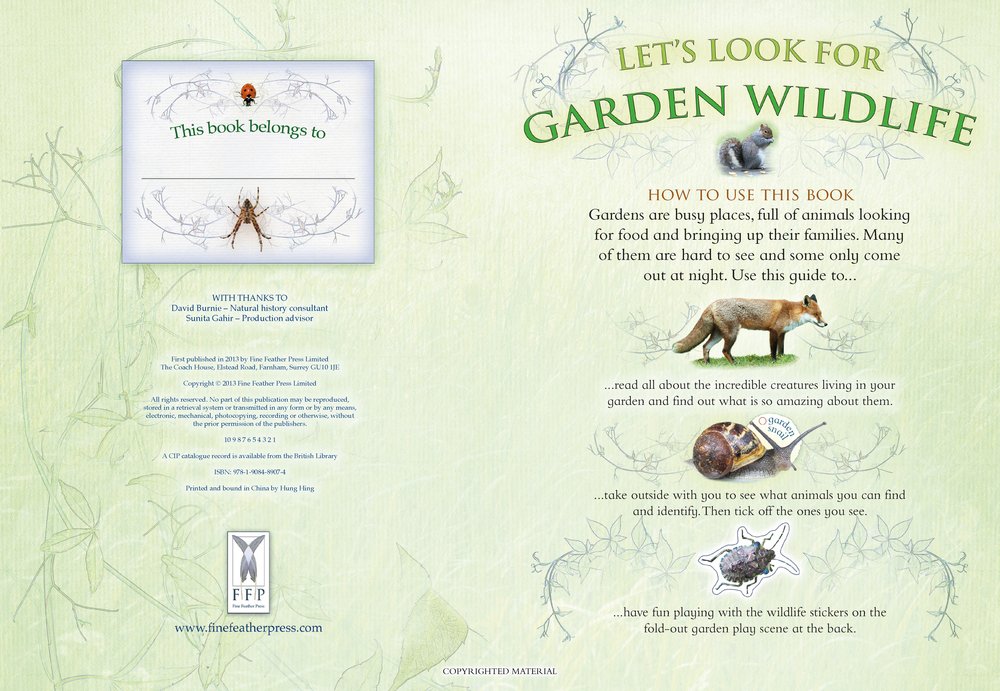 Let's Look for Garden Wildlife: A Spot & Learn, Stick & Play Book