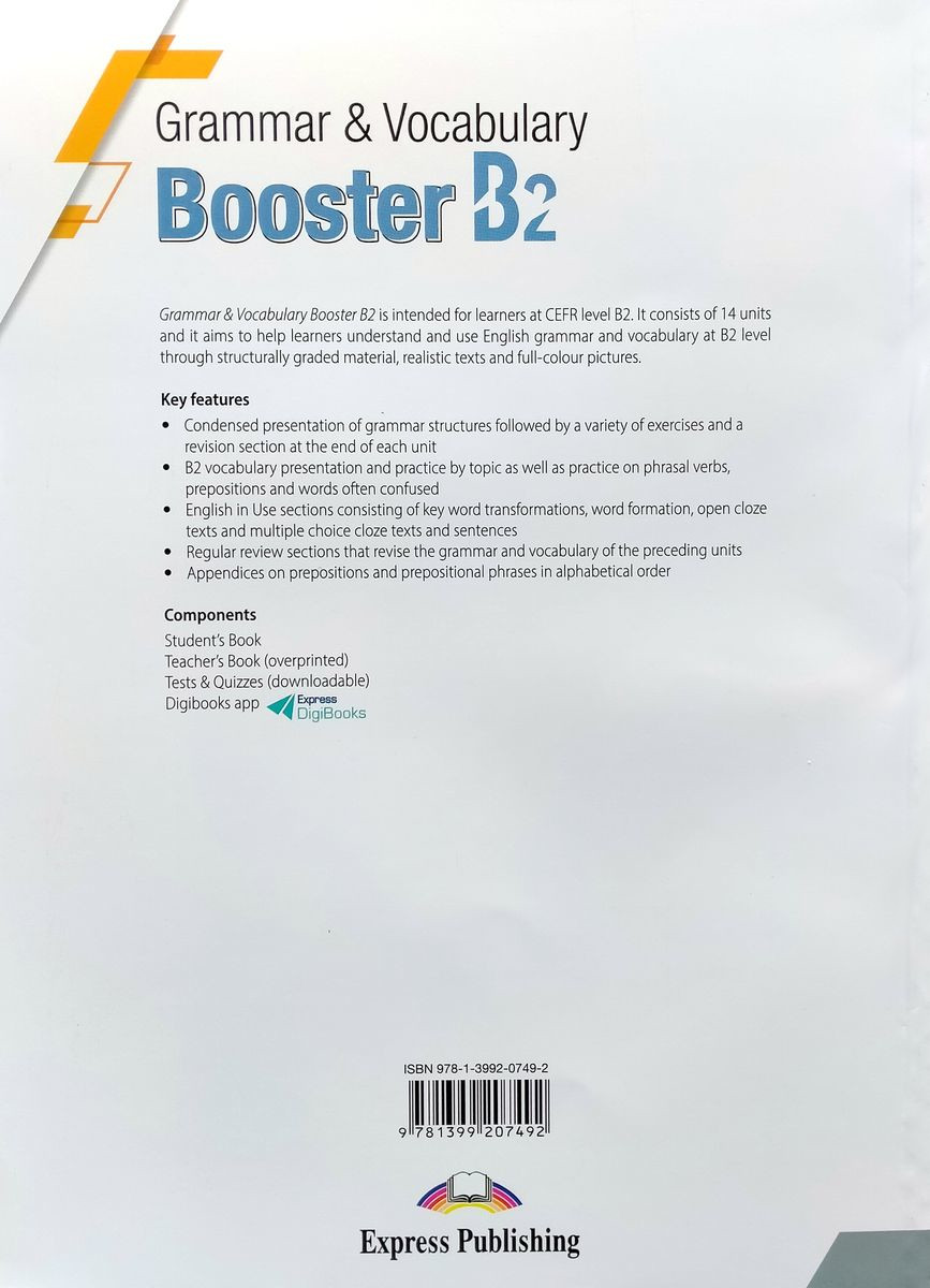 Grammar and Vocabulary Booster B2 Teacher's Book with Digibook