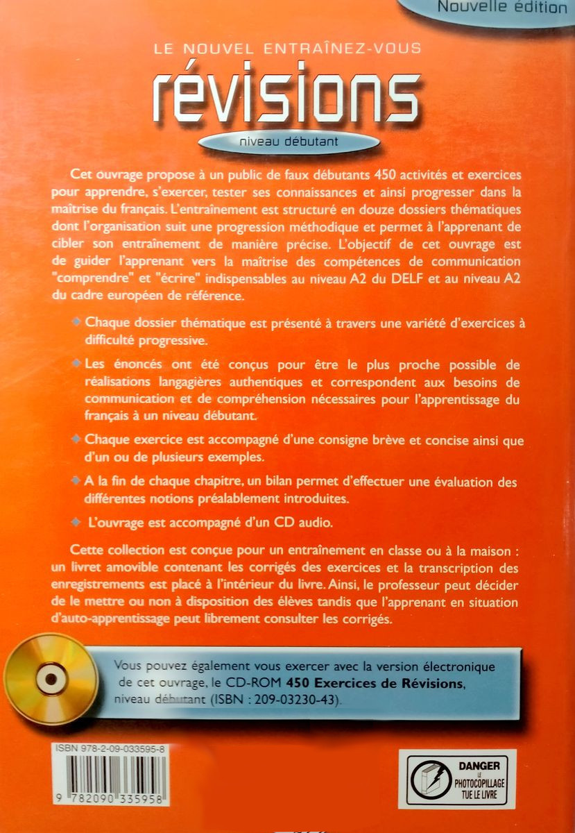 450 Revisions Debutant Nouveaux Exercices + Corriges + CD