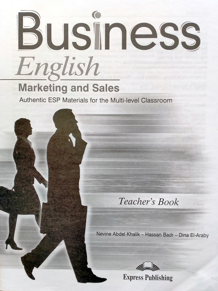 Business English Marketing and Sales Teacher's Book