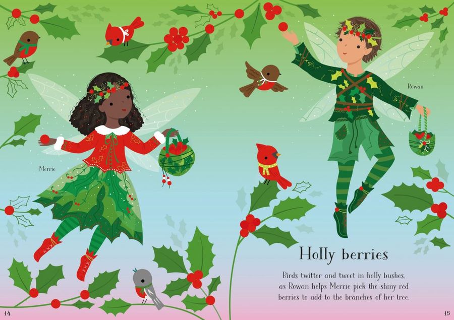 Usborne Little Sticker Dolly Dressing Christmas Fairy