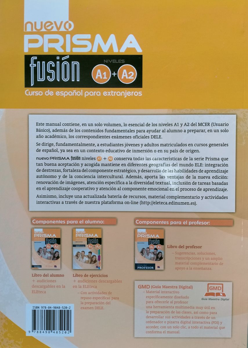 Nuevo Prisma Fusion A1-A2 Libro del alumno