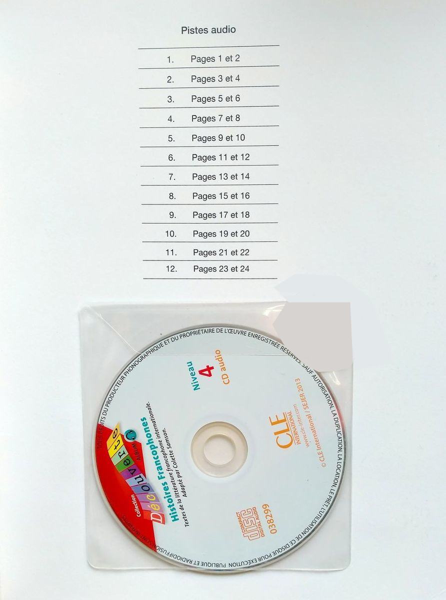 Decouverte 4 Histoires Francophones + CD