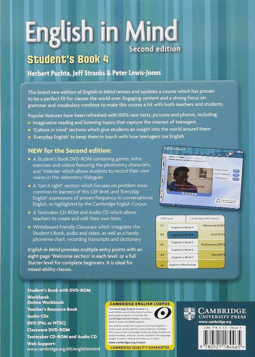 English in Mind (2nd Edition) 4 Student's Book with DVD-ROM
