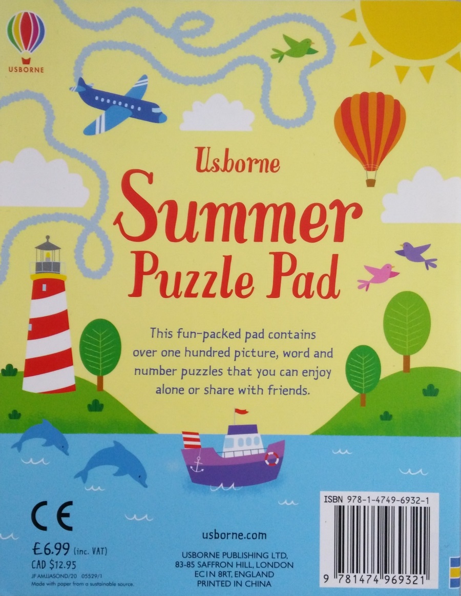 Summer Puzzle Pad