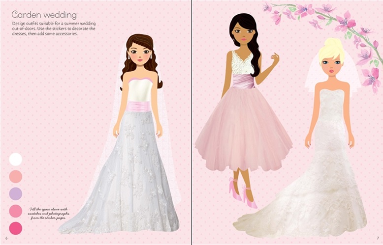 Sticker Dolly Dressing Fashion Designer Wedding Collection