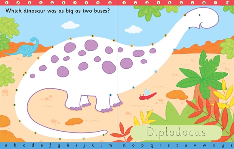 Usborne Wipe-Clean Dot-to-Dot Dinosaurs