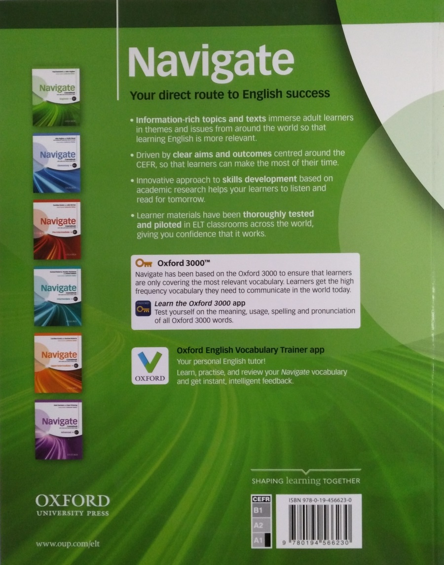 Navigate A1 Beginner  Coursebook with DVD and Oxford Online Skills
