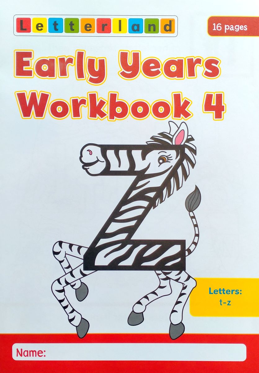 Letterland Early Years Workbooks No. 1-4
