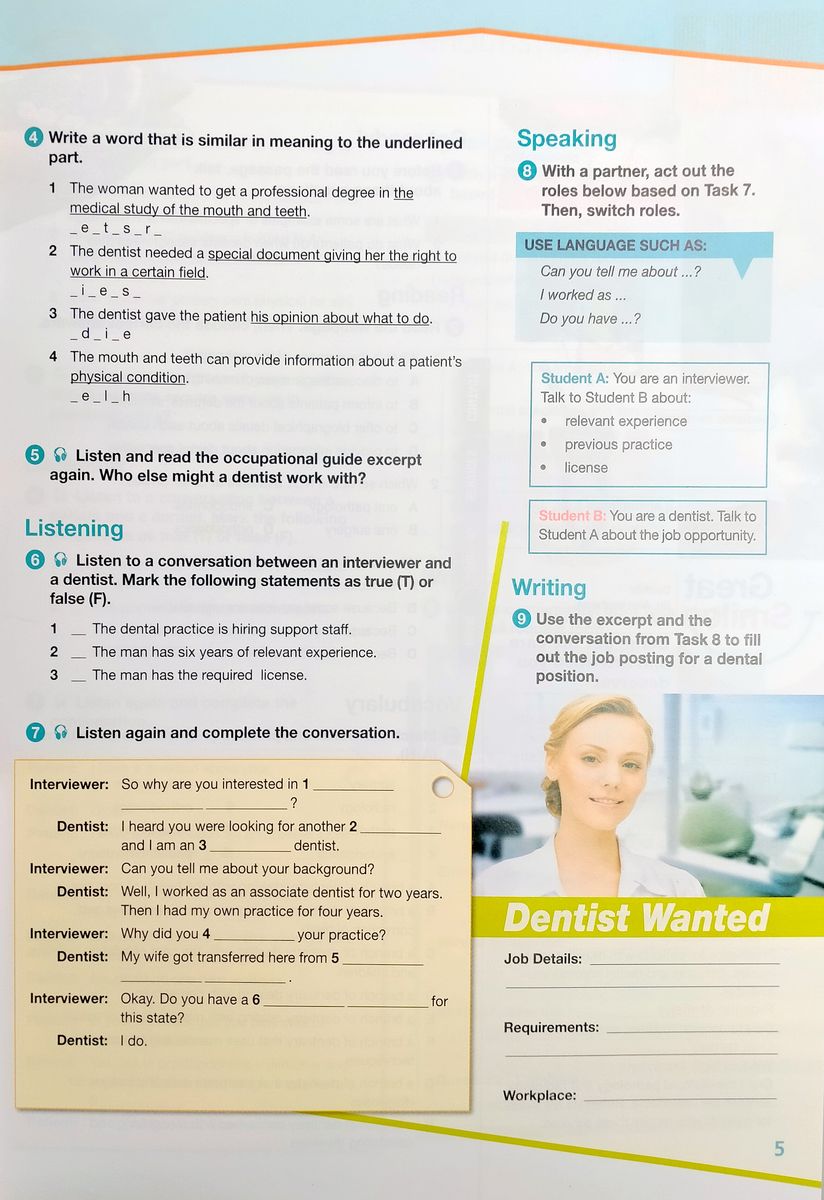 Career Paths Dentistry Teacher's Guide, Student's Book with Digibook and Online Audio