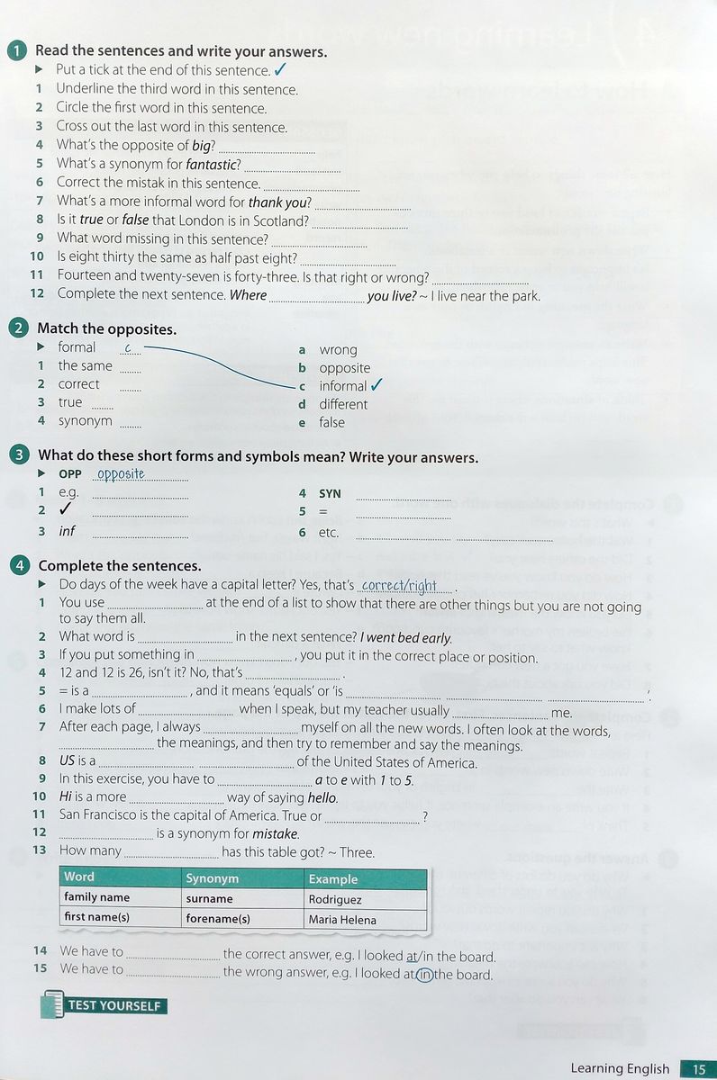 Oxford Word Skills Elementary Vocabulary Student's Book with Answer Key