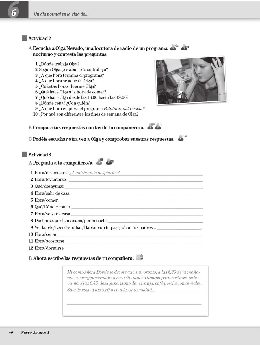 Nuevo Avance 1 Cuaderno de ejercicios + CD