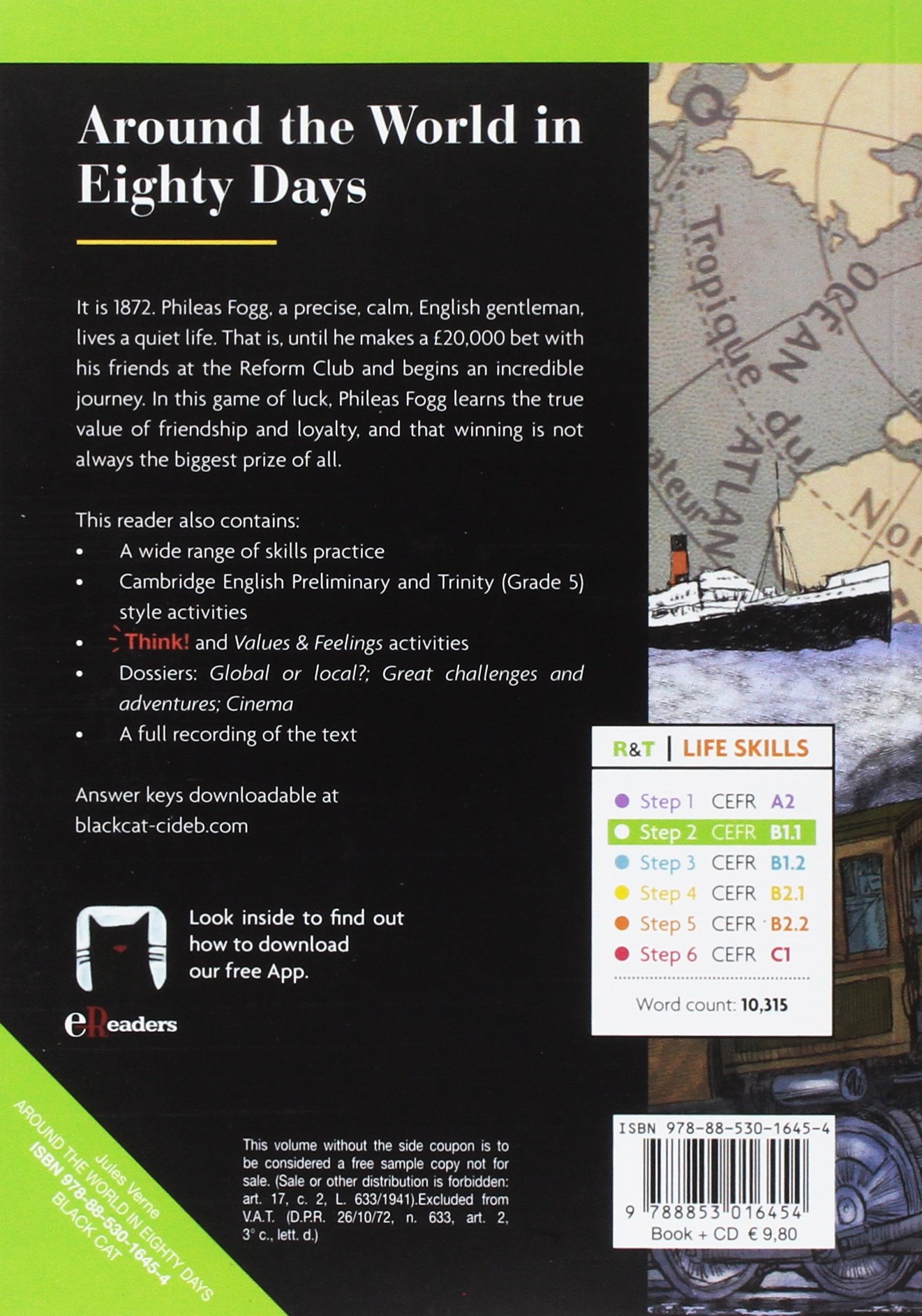 Reading and Training 2 Around the World in Eighty Days with Audio (Life Skills B1.1)