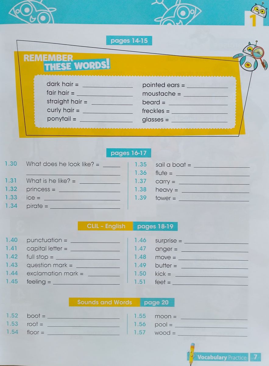 i Wonder 3 Vocabulary and Grammar Practice