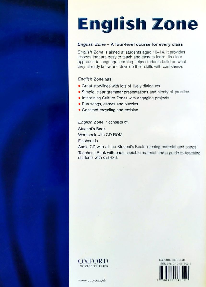 English Zone 1 Teacher's Book + Flashcards