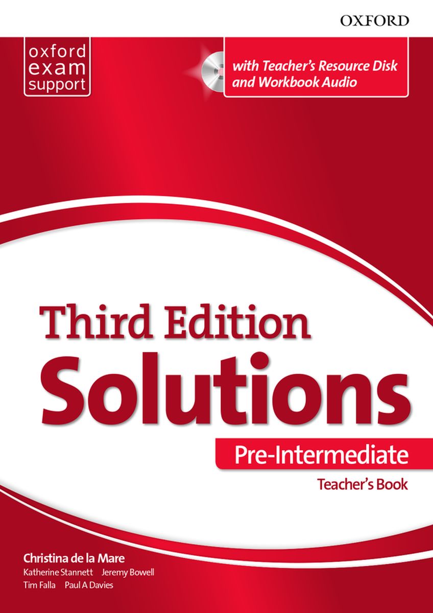 Solutions (3rd edition)  Pre-Intermediate Teacher's Book with Teacher's Resource Disk and Workbook Audio CD