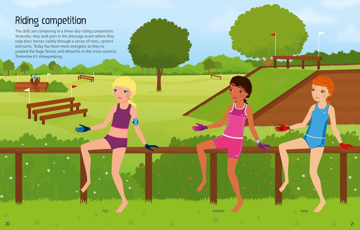 Usborne Sticker Dolly Dressing Action