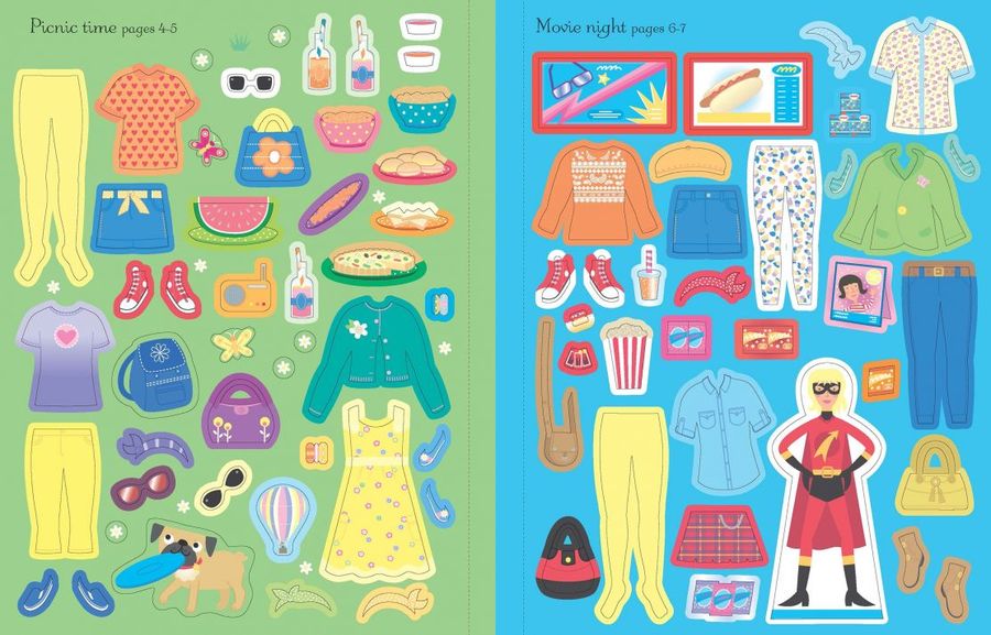 Sticker Dolly Dressing Best Friends and School Prom