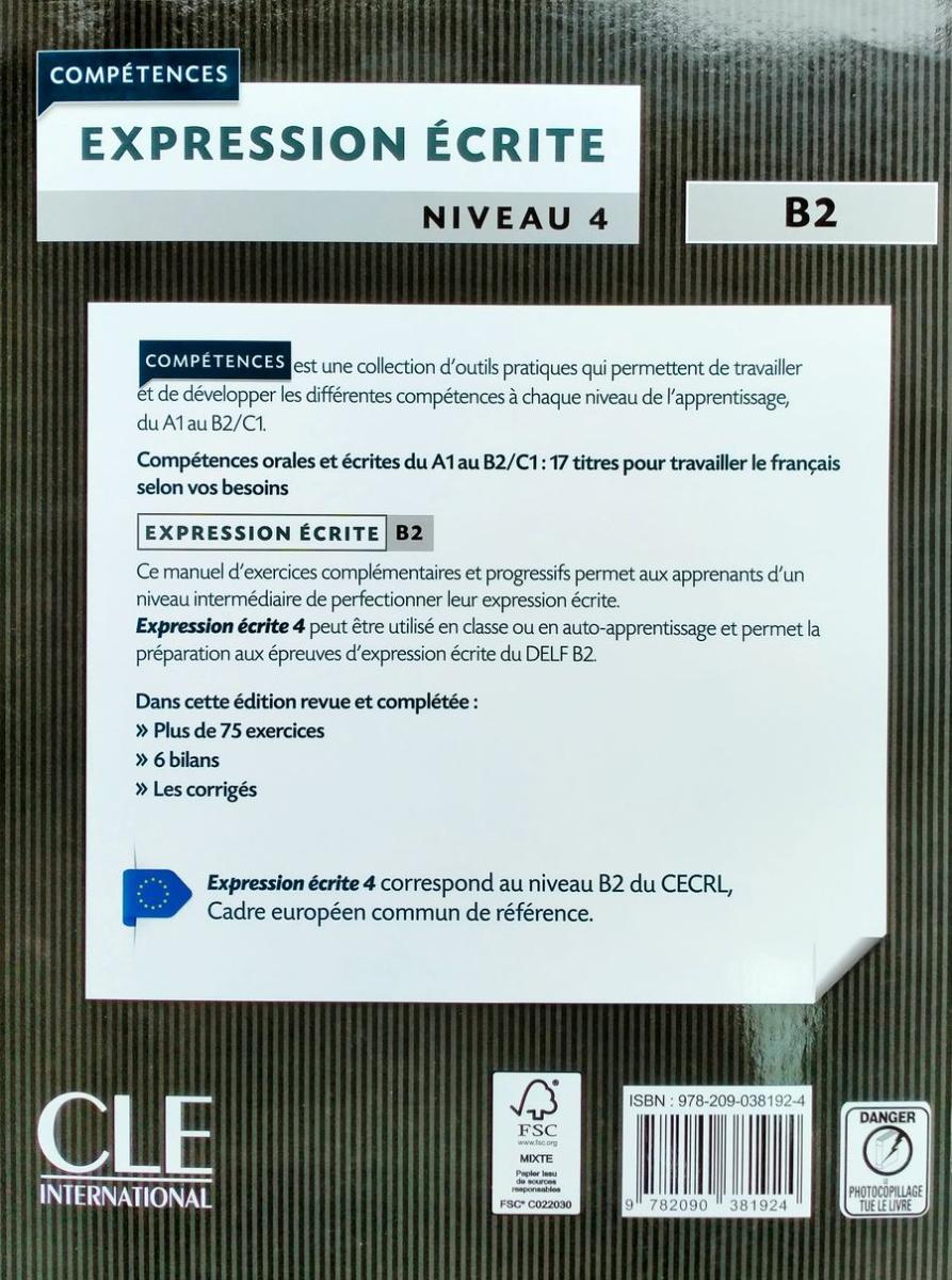 Expression ecrite 4 B2 Livre