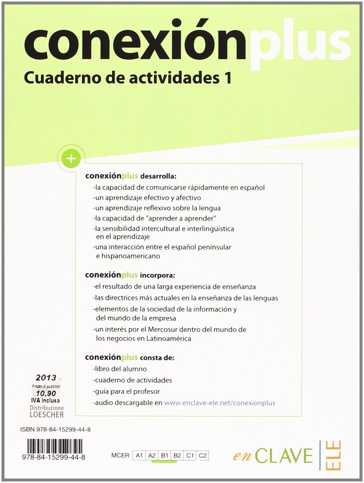 Conexion Plus 1 Cuaderno De Actividades B1-B2 + Audio Descargable