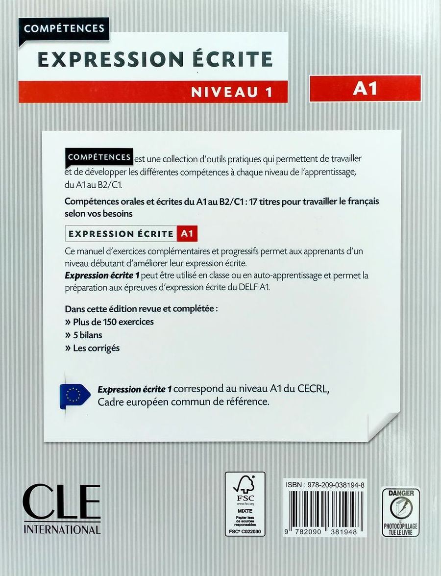 Expression ecrite 1 A1 Livre + audio en ligne 2eme edition