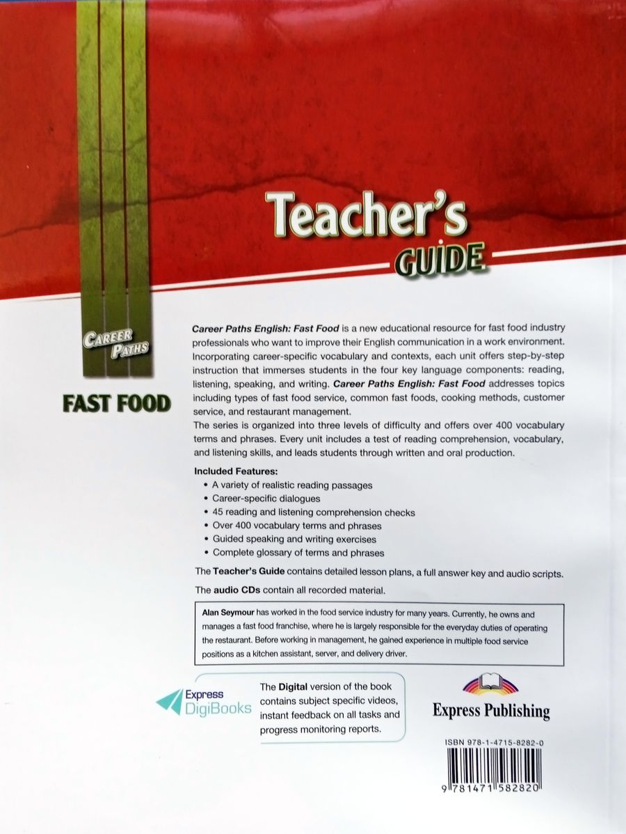 Career Paths Fast Food Teacher's Guide