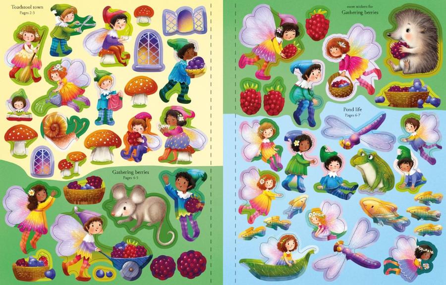 Usborne Fairies, Pixies and Elves Sticker Book