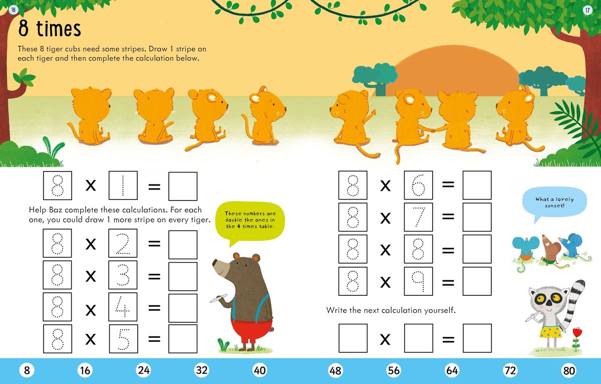 Usborne Workbooks Times Tables Age 6-7