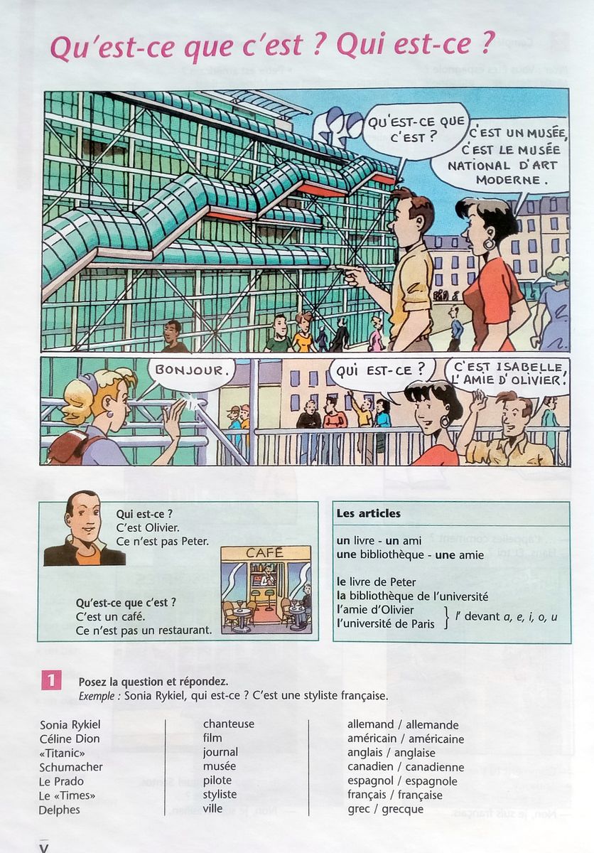 Panorama 1 Livre de l'eleve