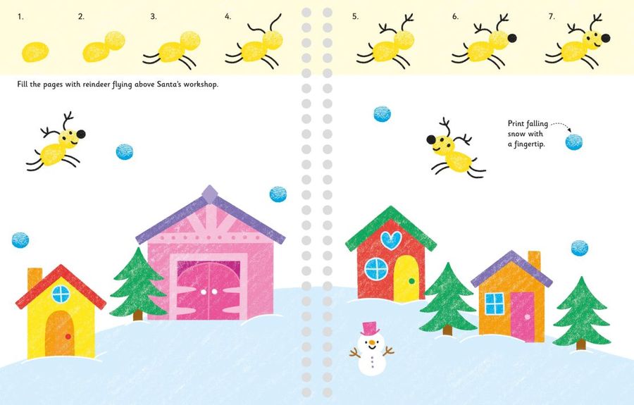 Usborne Fingerprint Activities Santa's Workshop