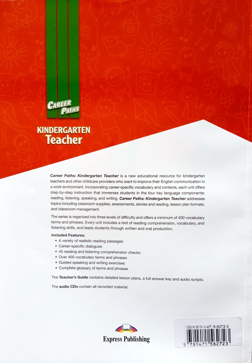 Career Paths Kindergarten Teacher Teacher's Guide, Student's Book with Digibook and Online Audio