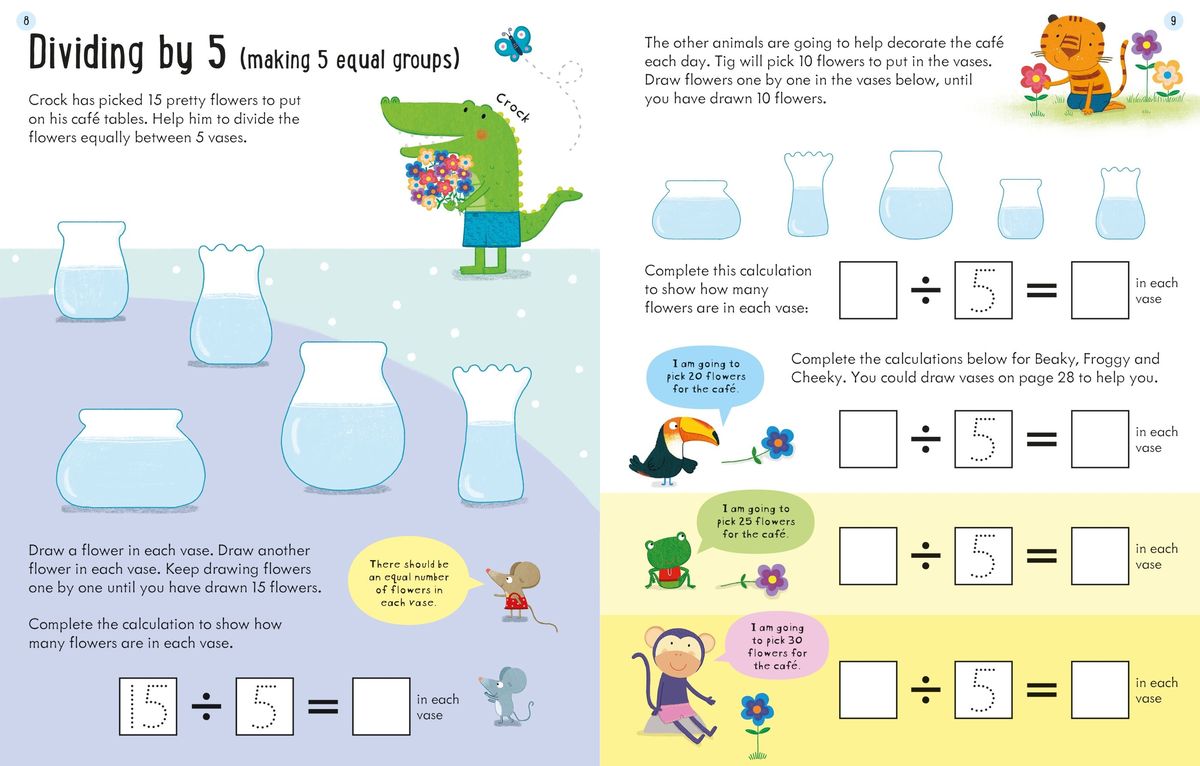 Usborne Workbooks Dividing Age 6-7