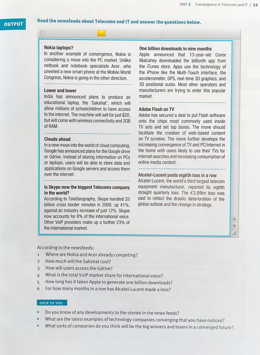 Express Series English for Telecoms Student's Book