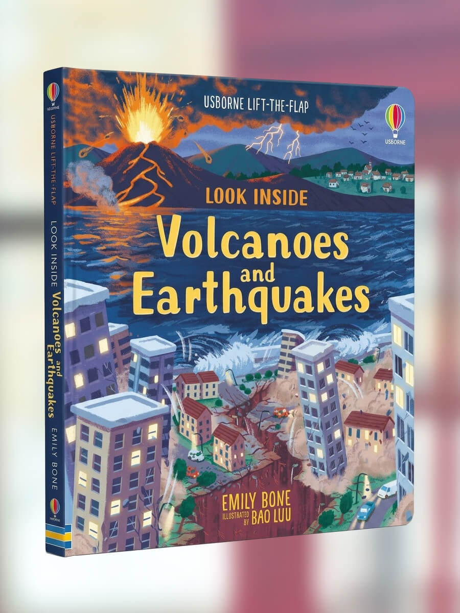 Usborne Lift-the-Flap Look Inside Volcanoes and Earthquakes